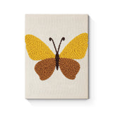 Punch Needle Papillon Jaune et Brun