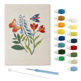 Punch Needle Papillons et Fleurs