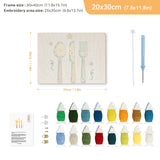 Punch Needle Couverts de Table