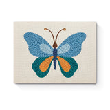 Punch Needle Papillon Bleu