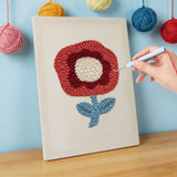 Punch Needle Fleur Rouge
