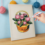 Punch Needle Panier de Fleurs