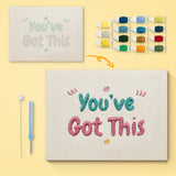 Punch Needle Message Motivant