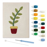 Punch Needle Plante Verte