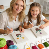 Punch Needle Mini Fleurs en Pot