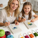 Punch Needle Mini Plantes Bleues