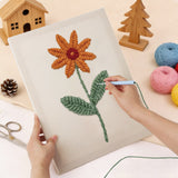 Punch Needle Marguerite Orange