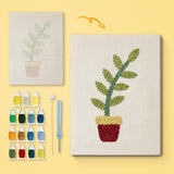 Punch Needle Plante Verte