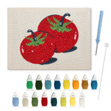 Punch Needle Tomates Rouges