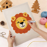 Punch Needle Lion