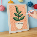 Punch Needle Zamioculcas