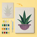 Punch Needle Aloe Vera