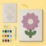 Punch Needle Fleur Violette