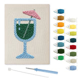 Punch Needle Cocktail en Coupe
