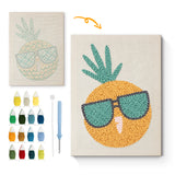 Punch Needle Ananas à Lunettes