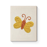 Punch Needle Papillon Jaune
