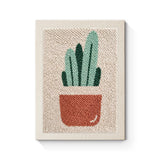 Punch Needle Cactus Pot Rond