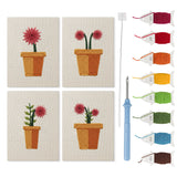 Punch Needle Mini Dahlias Rose