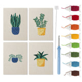 Punch Needle Mini Plantes Bleues