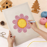 Punch Needle Marguerite Rose