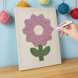 Punch Needle Fleur Violette