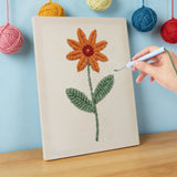 Punch Needle Marguerite Orange