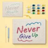 Punch Needle Never Give Up