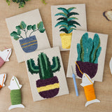 Punch Needle Mini Plantes Tropicales