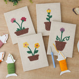 Punch Needle Mini Fleurs en Pot