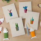 Punch Needle Mini Cactus Pastel