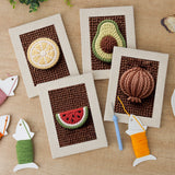 Punch Needle Mini Fruits Vitaminés