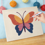 Punch Needle Cerise