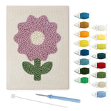 Punch Needle Fleur Violette
