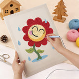 Punch Needle Fleur Souriante