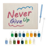Punch Needle Never Give Up