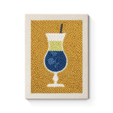 Punch Needle Cocktail Bleu