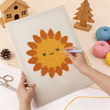Punch Needle Soleil Souriant