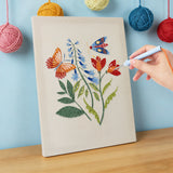 Punch Needle Papillons et Fleurs