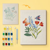 Punch Needle Papillons et Fleurs