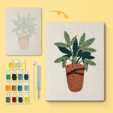 Punch Needle Plante Tropicale