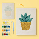 Punch Needle Aloe Vera