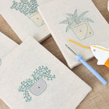 Punch Needle Mini Plantes Bleues