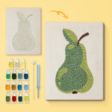 Punch Needle Poire Verte