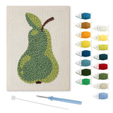 Punch Needle Poire Verte
