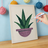 Punch Needle Aloe Vera
