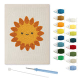 Punch Needle Soleil Souriant