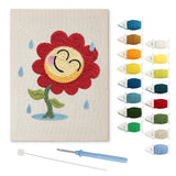 Punch Needle Fleur Souriante
