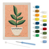 Punch Needle Zamioculcas