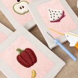 Punch Needle Mini Fruits Pastels