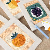 Punch Needle Mini Fruits Tropicaux